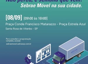Sebrae Móvel chega a Santa Rosa de Viterbo com atendimento gratuito para quem quer abrir ou melhorar um negócio