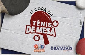 Secretaria de Esportes lança a 1ª Copa de Tênis de Mesa de Batatais para jovens atletas