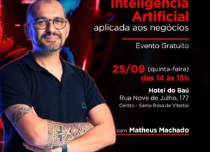 Convite CIESP para Palestra com Matheus Viana Machado: Tendência da Inteligência Artificial aplicada aos negócios