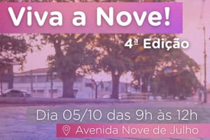Centro vira palco de lazer e cultura no domingo com 4ª edição do ‘Viva a Nove!’