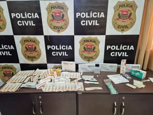 Operação conjunta apreende remédios para emagrecer clandestinos em salão de Jaboticabal