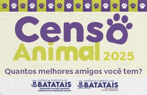 Batatais inicia censo virtual de cães e gatos para orientar políticas de bem‑estar animal