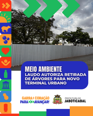 Prefeitura de Jaboticabal anuncia corte e compensação arbórea para obra do novo terminal urbano