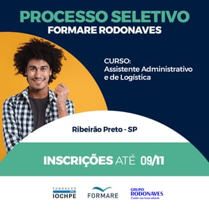 Inscrições abertas para curso gratuito de Assistente Administrativo e Logística em Ribeirão Preto