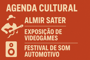 Fim de semana tem show de Almir Sater, exposição de videogames e festival de som automotivo na região