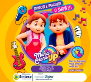 Espetáculo infantil de Maria Clara & JP será apresentado em Ribeirão Preto no dia 25 de outubro