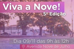 Avenida Nove de Julho vira espaço cultural e de lazer neste domingo com música, saúde e feiras