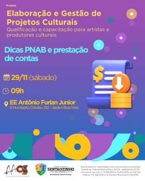 Oficina em Sertãozinho prepara produtores para prestação de contas da PNAB no sábado