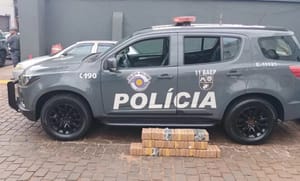 BAEP prende mulher em Ribeirão Preto com 67 tijolos de crack avaliados em R$ 1,4 milhão