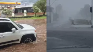 Chuva forte alaga avenidas e mobiliza equipes em Batatais