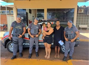 PM salva criança engasgada em Pradópolis após manobra de desobstrução