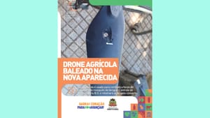 Drone de combate à dengue em Jaboticabal foi atingido por disparo e operação foi suspensa
