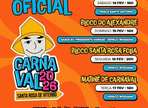 Santa Rosa de Viterbo divulga programação oficial do Carnaval com Tesouro de Momo e matinê