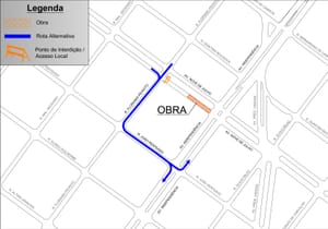 Interdição emergencial na Independência começa e altera circulação no Centro
