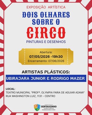 Exposição sobre o universo circense estreia no Teatro Municipal de Sertãozinho em maio