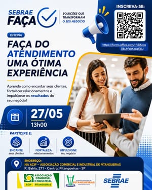 Oficina gratuita em Pitangueiras ensina técnicas de atendimento para aumentar vendas
