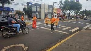 Sertãozinho promove ações do Maio Laranja com pedágios educativos em cidade e distrito