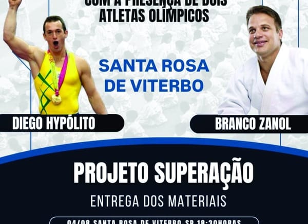 Com a presença dos atletas olímpicos Diego Hypólito e Branco Zanol, Prefeitura inaugura Projeto Superação de aulas de Judô no Recriança