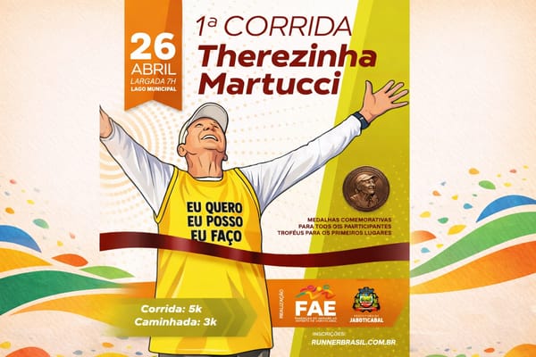 Jaboticabal anuncia 1ª Corrida Therezinha Martucci para celebrar longevidade e superação